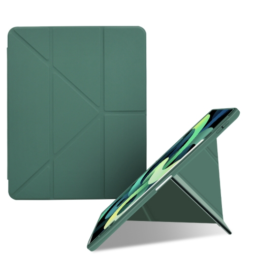 Acrylic 2 in 1 Y-fold Smart Leather Tablet Case For iPad mini 6(Emerald)