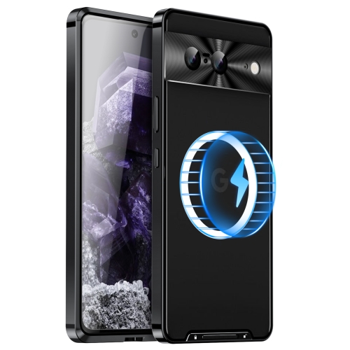 

For Google Pixel 8 MagSafe Magnetic Frosted Metal Phone Case(Black)
