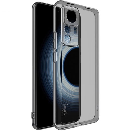 

For Xiaomi 12T Pro 5G imak UX-5 Series Transparent Shockproof TPU Phone Case(Transparent Black)