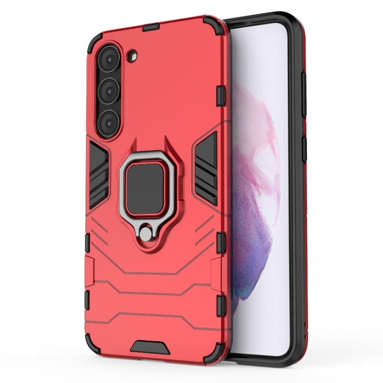 

For Samsung Galaxy S23+ 5G Magnetic Ring Holder PC + TPU Phone Case(Red)