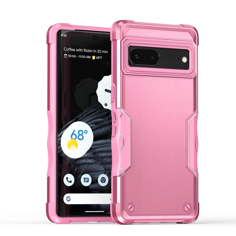 

For Google Pixel 7 Non-slip Shockproof Armor Phone Case(Pink)