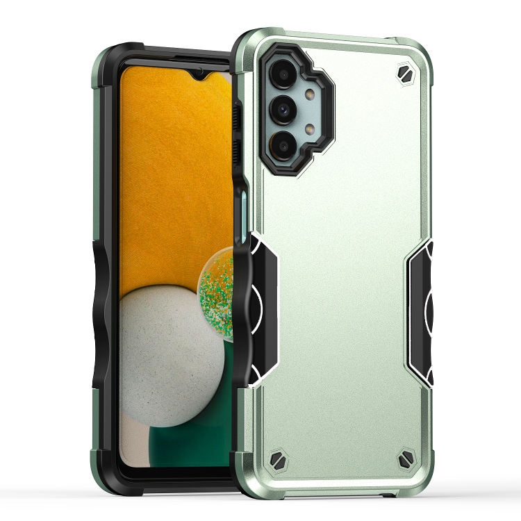 

For Samsung Galaxy M13 / A13 Non-slip Shockproof Armor Phone Case(Green)
