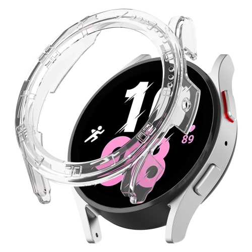 

For Samsung Galaxy Watch5 / Watch4 44 mm Half Coverage PC Watch Protective Case with Scale(Transparent)