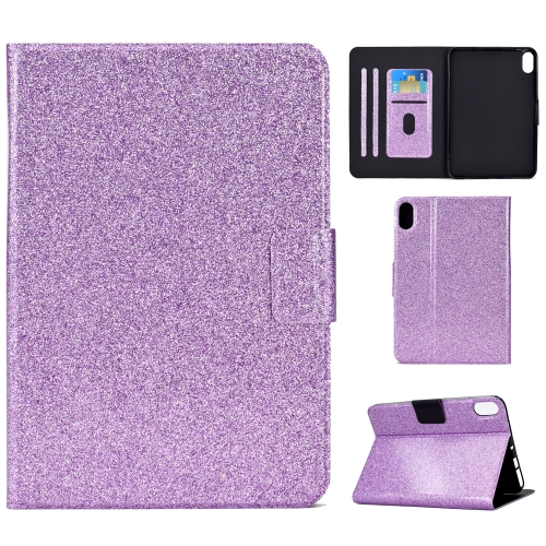 

For iPad 10th Gen 10.9 2022 Varnish Glitter Powder Smart Leather Tablet Case(Purple)