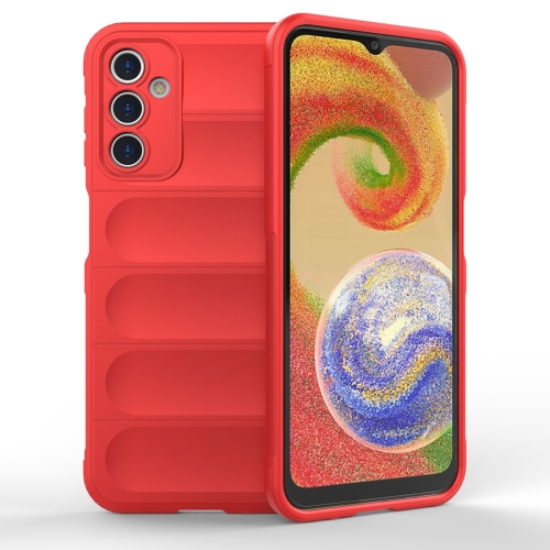 

For Samsung Galaxy A14 5G Magic Shield TPU + Flannel Phone Case(Red)