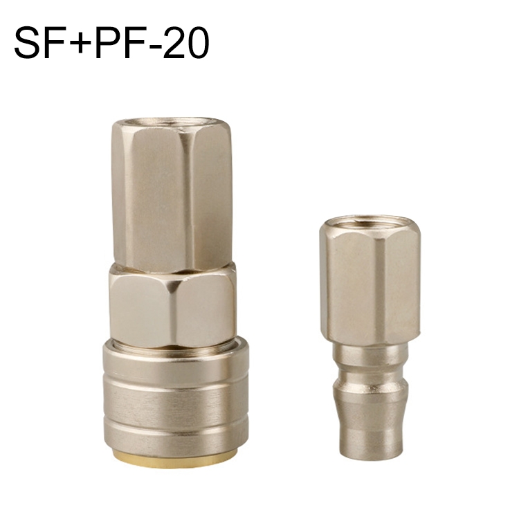 

LAIZE SF+PF-20 10pcs C-type Self-lock Pneumatic Quick Fitting Connector