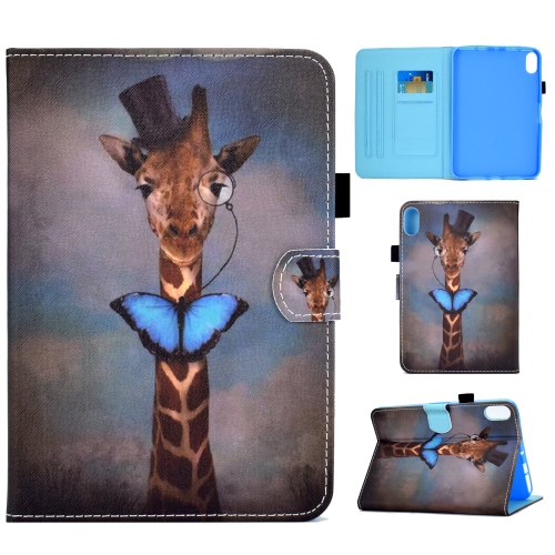 

For iPad 10th Gen 10.9 2022 Colored Drawing Stitching Smart Leather Tablet Case(Deer)
