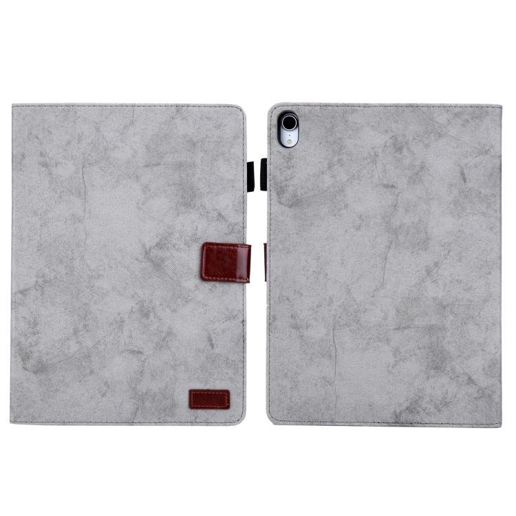 

For iPad 10th Gen 10.9 2022 Cloth Texture Leather Smart Tablet Case(Grey)