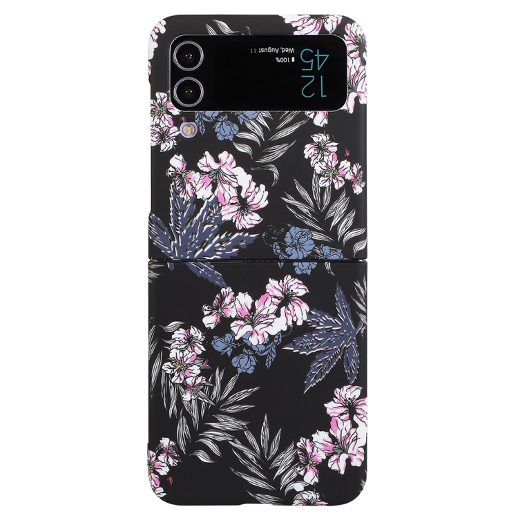 

For Samsung Galaxy Z Flip4 5G Flowers Pattern Folded Shockproof Phone Case(Daffodils)