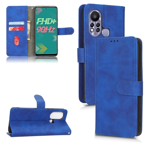 For Infinix Hot 11s Skin Feel Magnetic Flip Leather Phone Case(Blue)