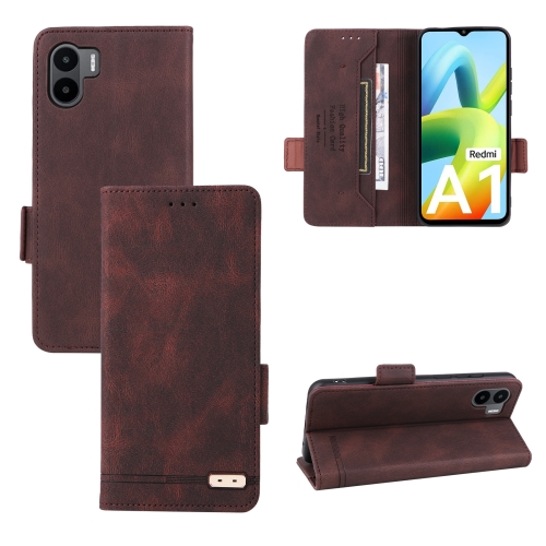 

For Xiaomi Redmi A1 Magnetic Clasp Leather Phone Case(Brown)