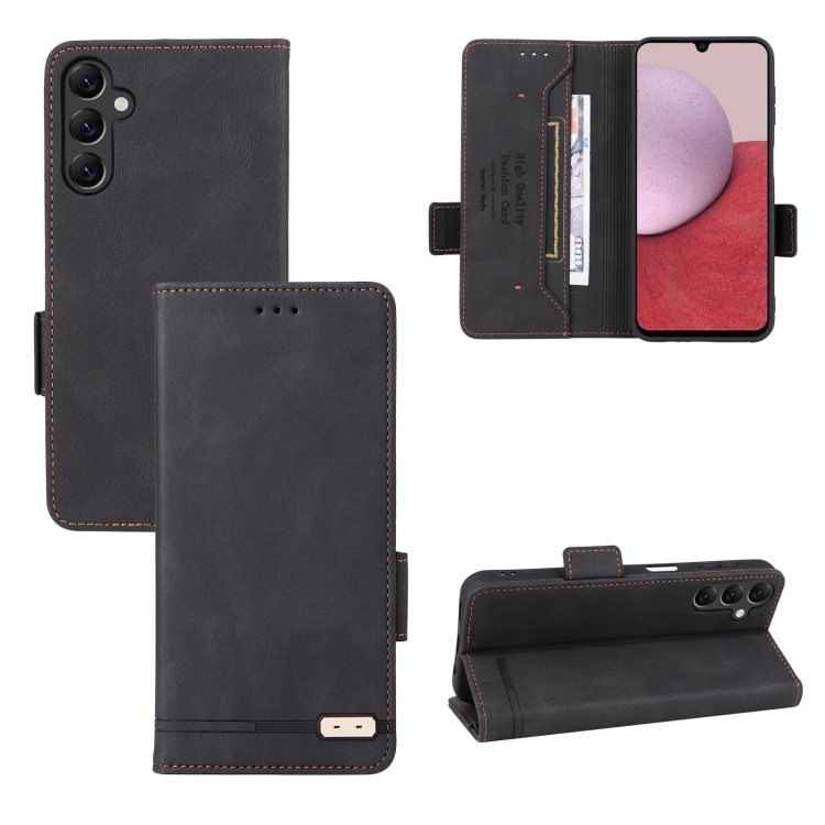 

For Samsung Galaxy A14 5G Magnetic Clasp Leather Phone Case(Black)