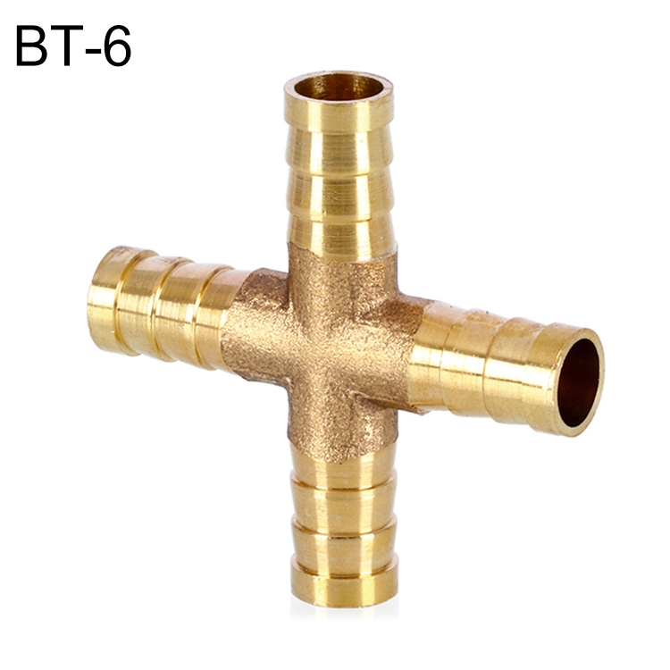 

LAIZE 10pcs Pagoda Four Way Pneumatic Components, Caliber:6mm