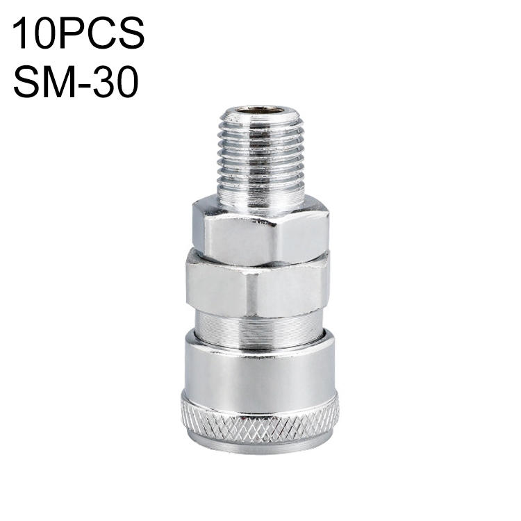 

LAIZE SM-30 10pcs C-type Self-lock Air Tube Pneumatic Quick Fitting Connector