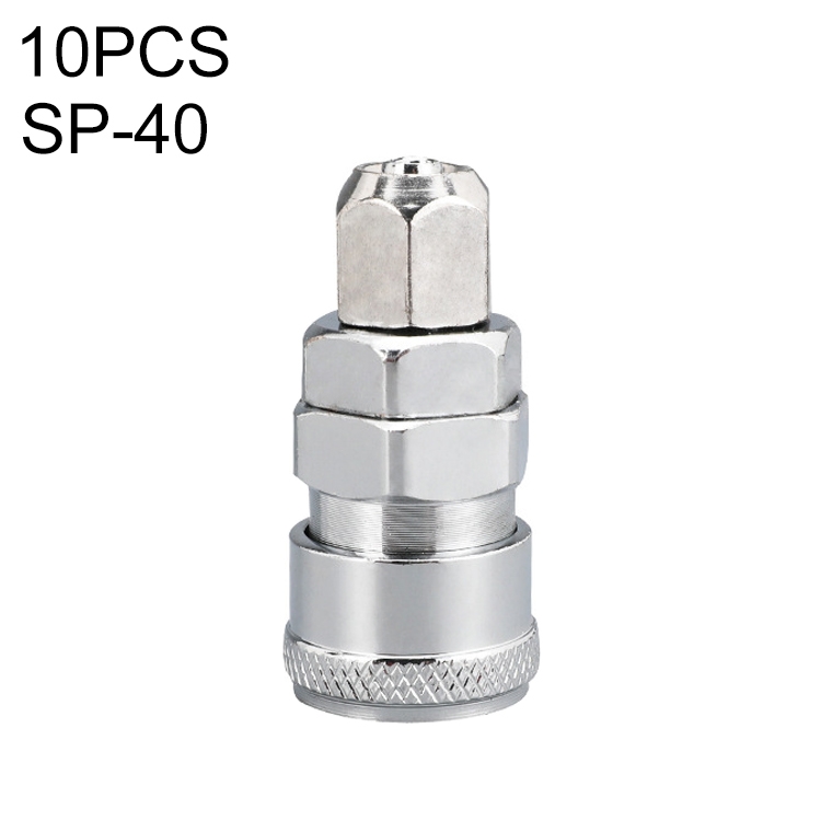 

LAIZE SP-40 10pcs C-type Self-lock Air Tube Pneumatic Quick Fitting Connector