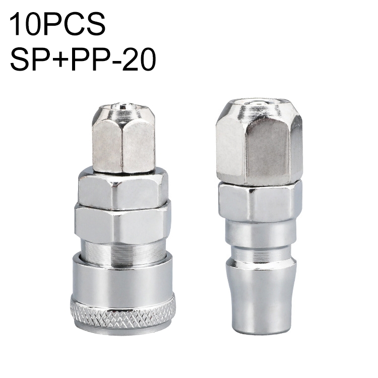 

LAIZE SP+PP-20 10pcs C-type Self-lock Air Tube Pneumatic Quick Fitting Connector