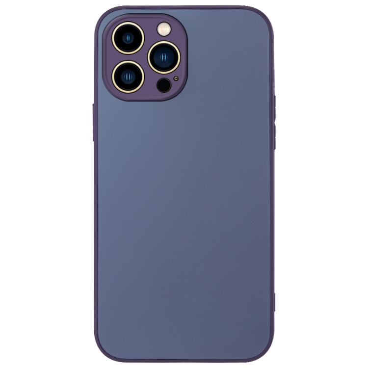 

For iPhone 14 Pro Max AG Frosted Sweatproof Shockproof Phone Case(Purple)