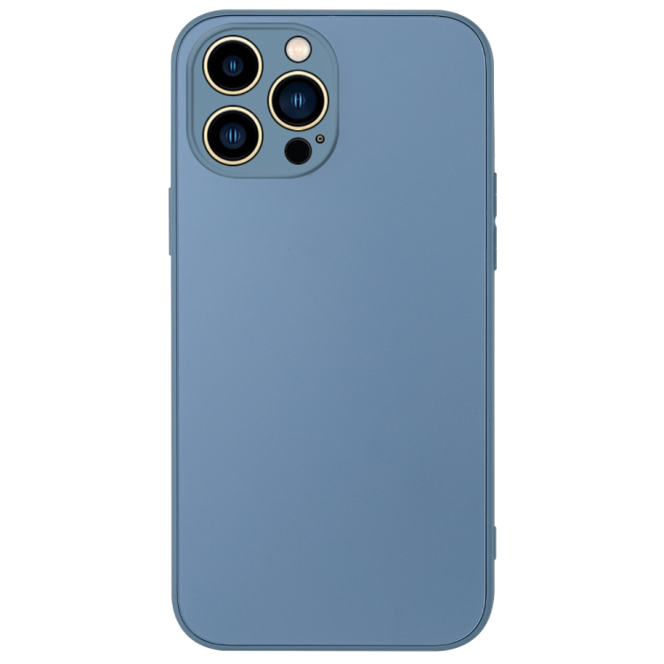 

For iPhone 14 Pro Max AG Frosted Sweatproof Shockproof Phone Case(Navy Blue)