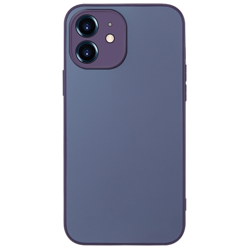 

For iPhone 12 AG Frosted Sweatproof Shockproof Phone Case(Purple)