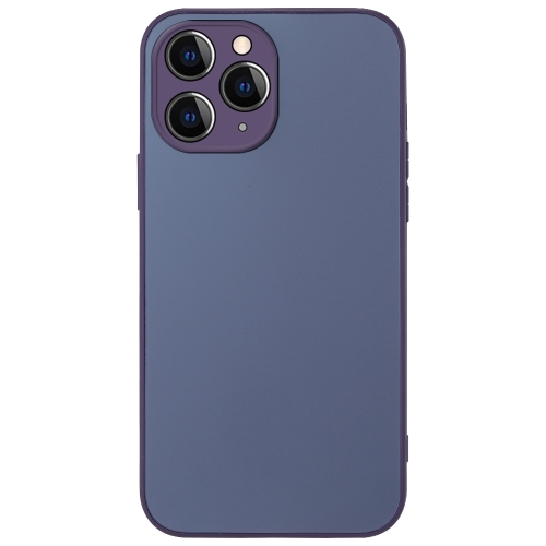 

For iPhone 12 Pro Max AG Frosted Sweatproof Shockproof Phone Case(Purple)