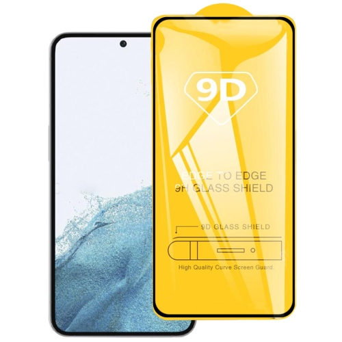 

For Samsung Galaxy S23 5G Does Not Support Fingerprint Unlocking 9D Full Glue Full Screen Tempered Glass Film