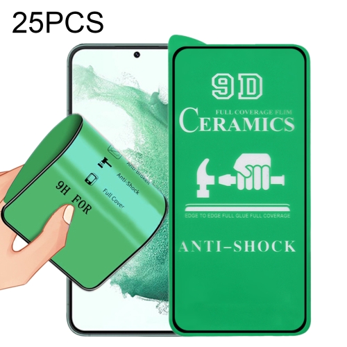 

For Samsung Galaxy S23+ 5G 25pcs 9D Full Screen Full Glue Ceramic Film