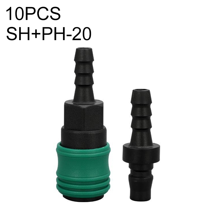 

LAIZE SH+PH-20 10pcs Plastic Steel C-type Self-lock Pneumatic Components