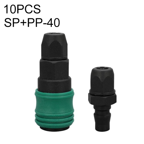 

LAIZE SP+PP-40 10pcs Plastic Steel C-type Self-lock Pneumatic Components