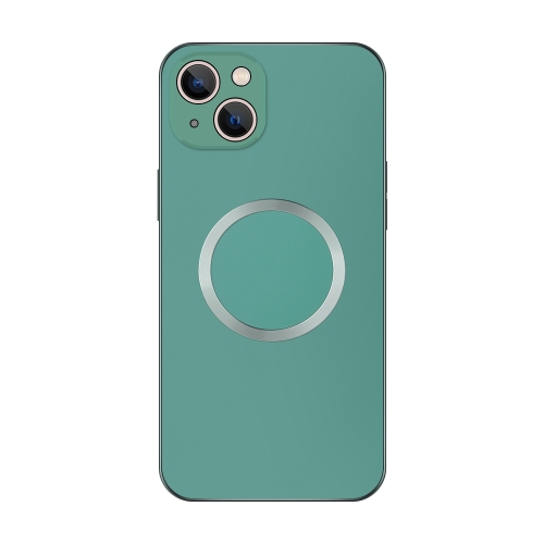 

For iPhone 14 Electroplating AG Frosted Magsafe Phone Case(Green)