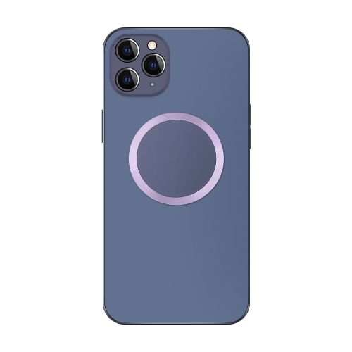 

For iPhone 12 Pro Electroplating AG Frosted Magsafe Phone Case(Dark Purple)
