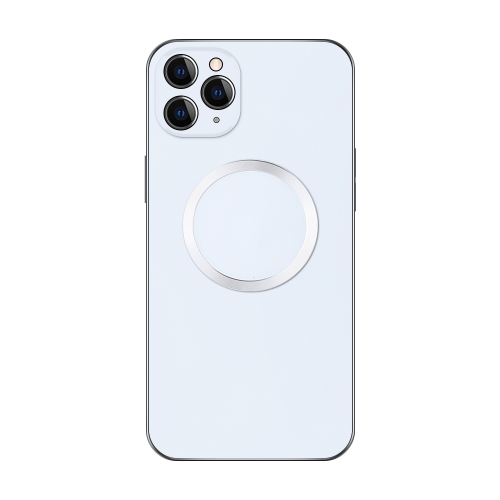 

For iPhone 12 Pro Electroplating AG Frosted Magsafe Phone Case(White)