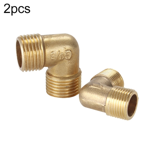 

LAIZE 10pcs External Thread Plumbing Copper Pipe Fittings, Caliber:1 Point(Elbow)