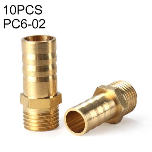 

PC6-02 LAIZE 10pcs Pneumatic Components Pagoda PC External Thread