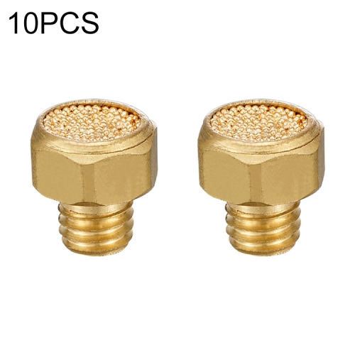 

LAIZE 10pcs All Copper Flat Pneumatic Muffler, Caliber:M5