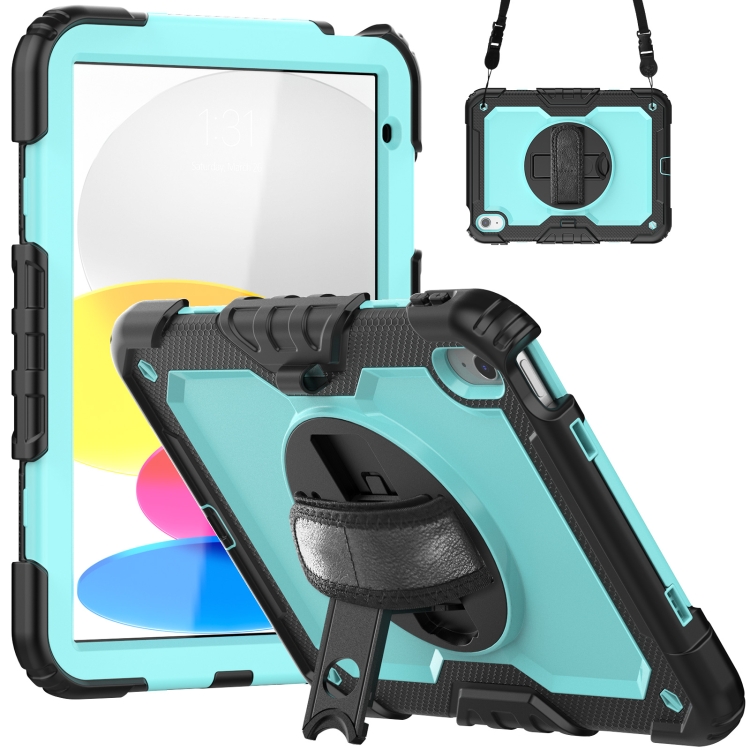 

For iPad 10th Gen 10.9 2022 Silicone + PC Full Body Protection Tablet Case(Light Blue)