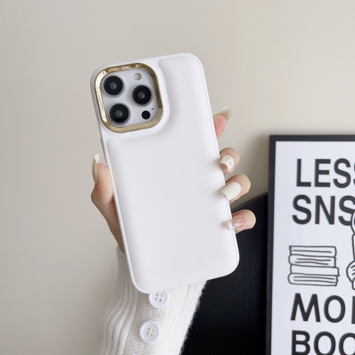 

For iPhone 11 Pro Max Cushion Liquid Silicone Phone Case(White)