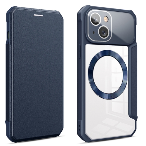 

For iPhone 11 CD Texture Magsafe Flip Leather Phone Case(Blue)