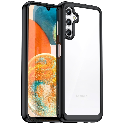 

For Samsung Galaxy A14 5G Colorful Series Acrylic + TPU Phone Case(Black)