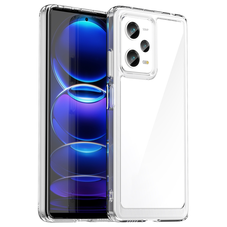 

For Xiaomi Redmi Note 12 Pro 5G China Colorful Series Acrylic + TPU Phone Case(Transparent)