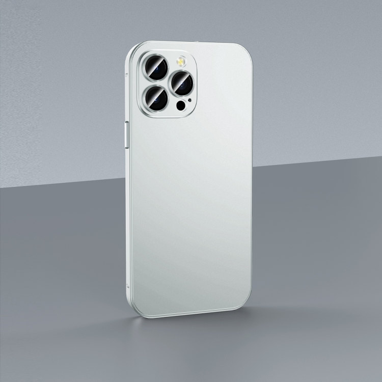 

For iPhone 13 Pro Max Skin Feel Frosted Metal Phone Case(Silver)