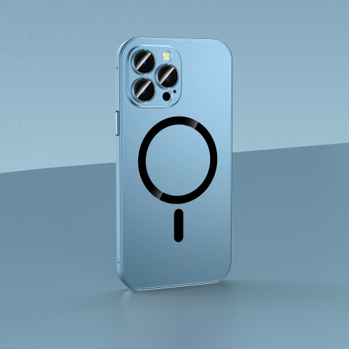 

For iPhone 13 Pro Skin Feel Frosted Magsafe Magnetic Phone Case(Blue)