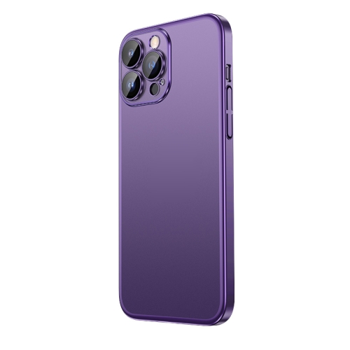 

For iPhone 14 Plus Extremely Dazzling Frosted Electroplating Phone Case(Night Purple)