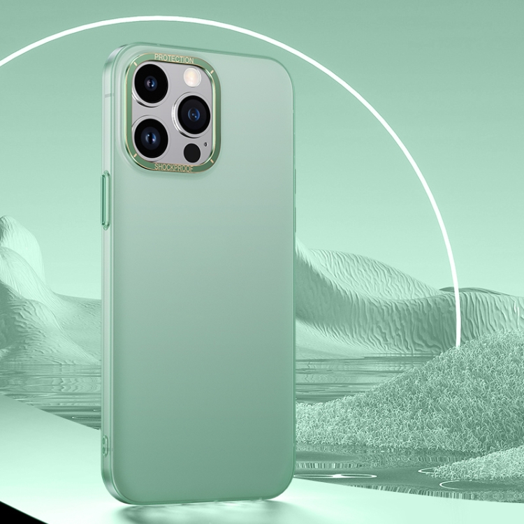 

For iPhone 14 Pro Extreme Series Big Hole Skin Frosted Phone Case(Green)