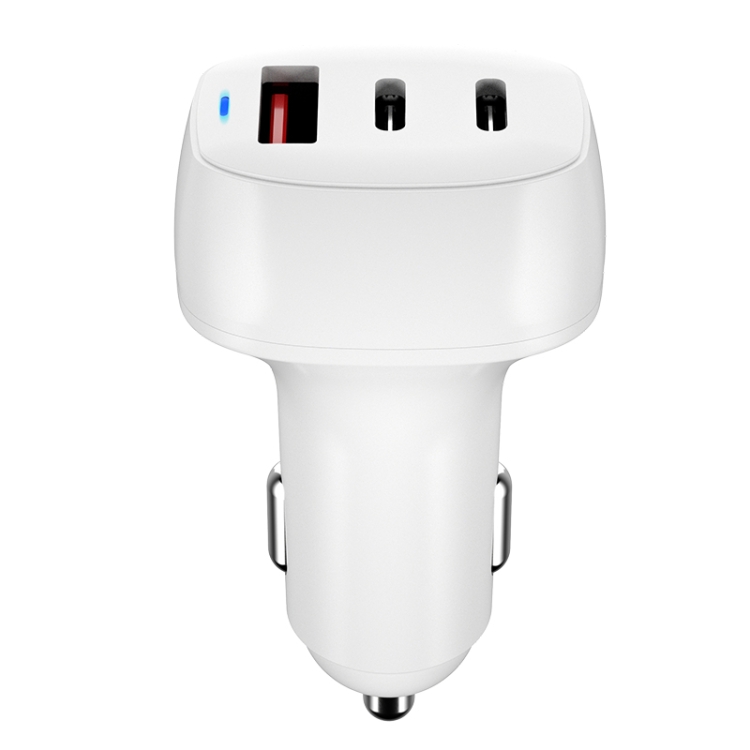 

ACC-579 53W USB+ Dual USB-C/Type-C Fast Charge Car Charger(White)