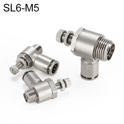 

SL6-M5 LAIZE Nickel Plated Copper Male Thread Throttle Valve Pneumatic Connector