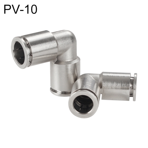 

PV-10 LAIZE Nickel Plated Copper Elbow Pneumatic Quick Connector