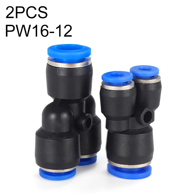 

PW16-12 LAIZE 10pcs Plastic Y-type Tee Reducing Pneumatic Quick Fitting Connector