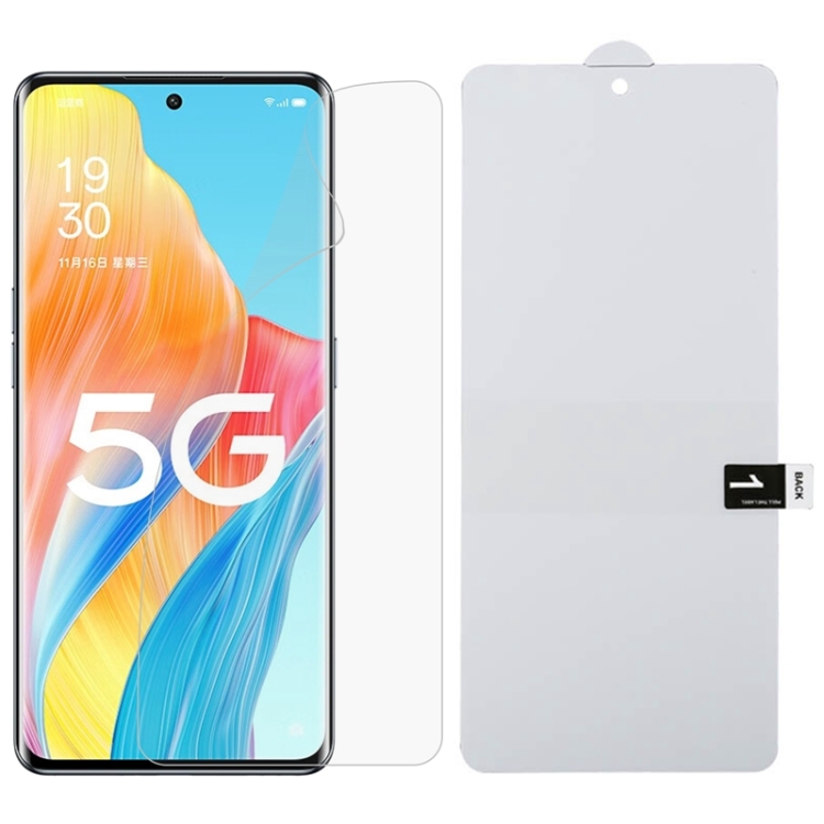 

For OPPO A1 Pro Full Screen Protector Explosion-proof Hydrogel Film