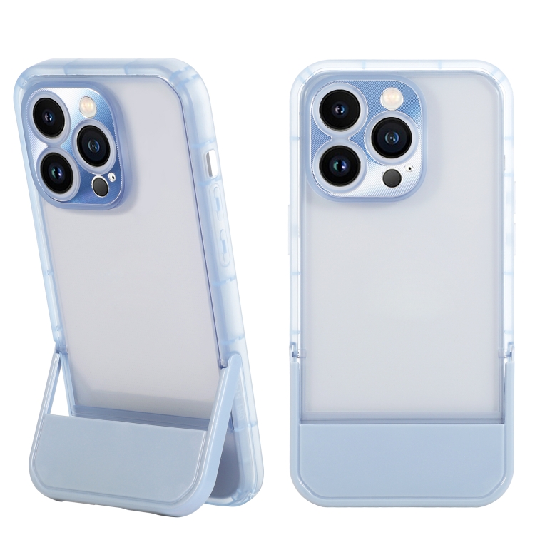 

For iPhone 14 Invisible Holder Phone Case(Sierra Blue)