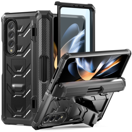 

For Samsung Galaxy Z Fold4 5G SM-F936 Armored All-inclusive Shockproof Folding Phone Case(Black)